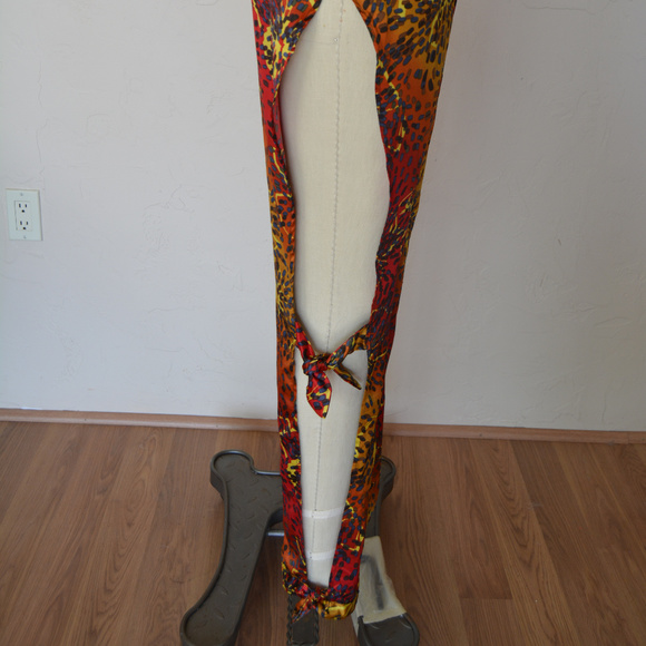 One of a kind,open side, tie swim suit cover-up pants - Picture 5 of 6